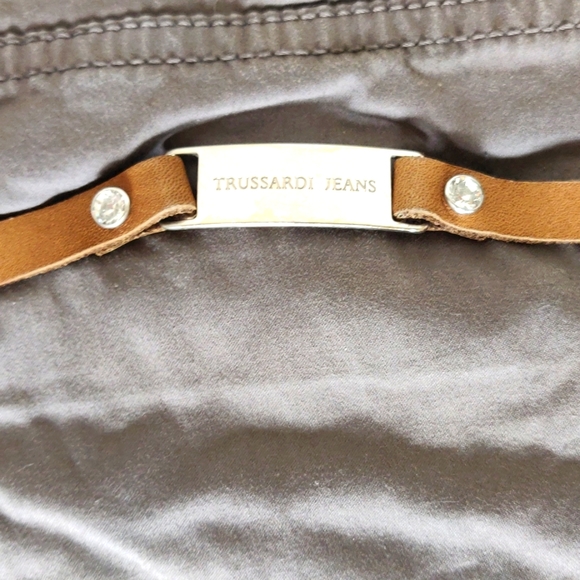 Trussardi Jeans (Italy), Classical, Olive colour, size L 🇮🇹 - Picture 4 of 9